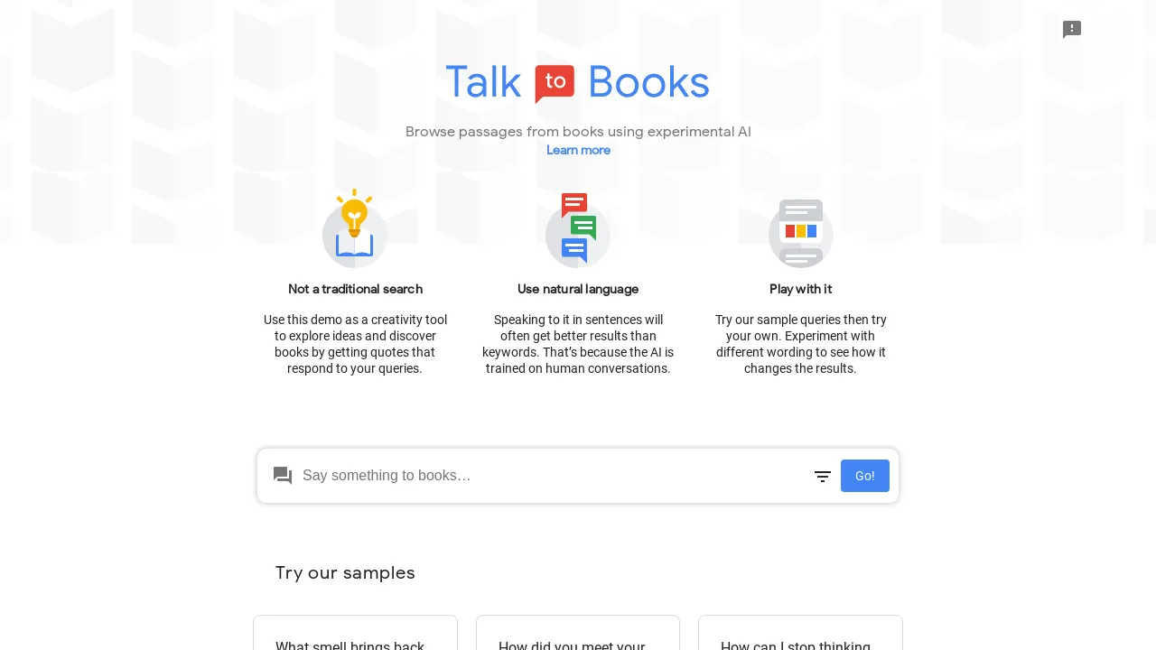 Talk To Books screenshot