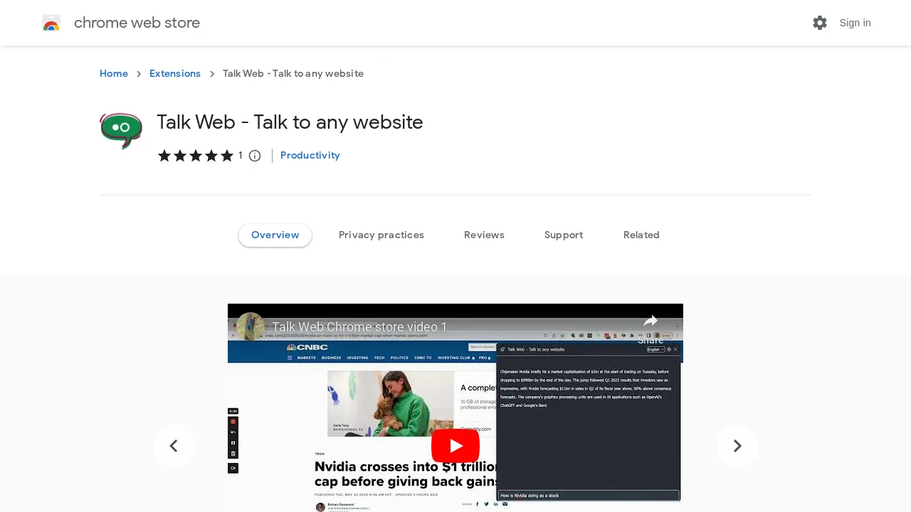 Talk Web screenshot