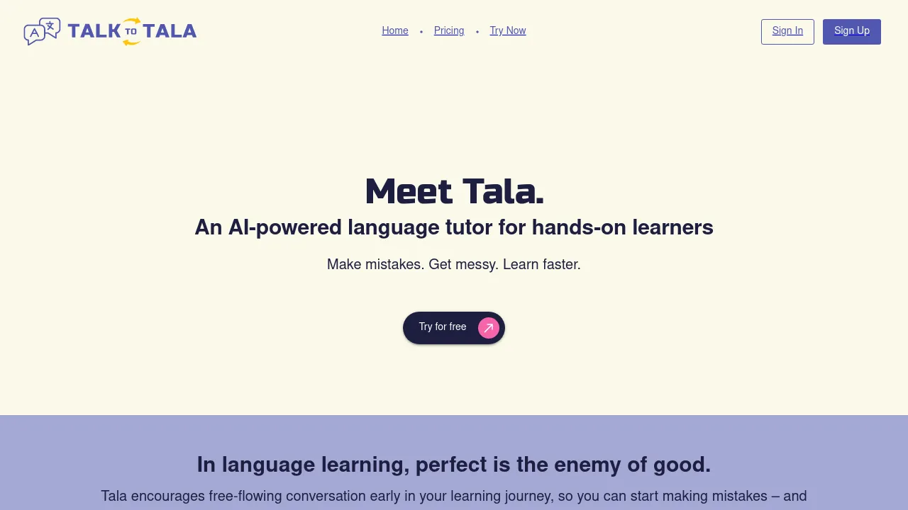 Talk to Tala screenshot