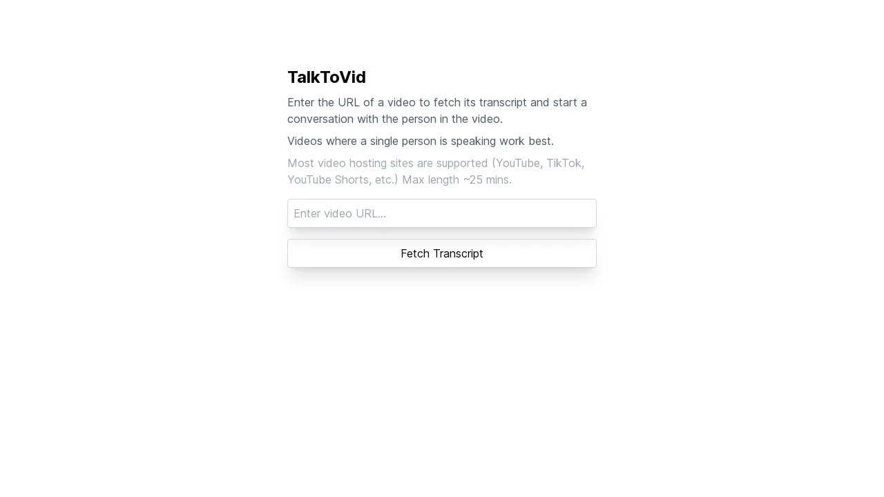 TalkToVid screenshot