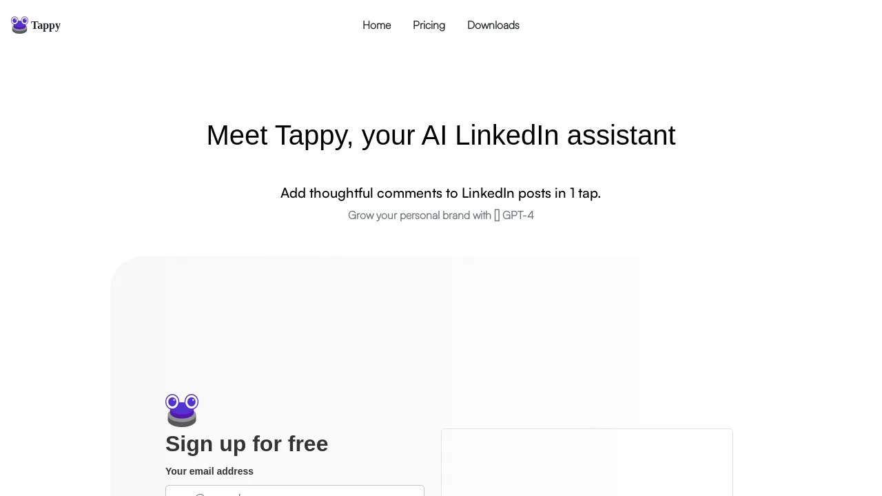 Tappy screenshot
