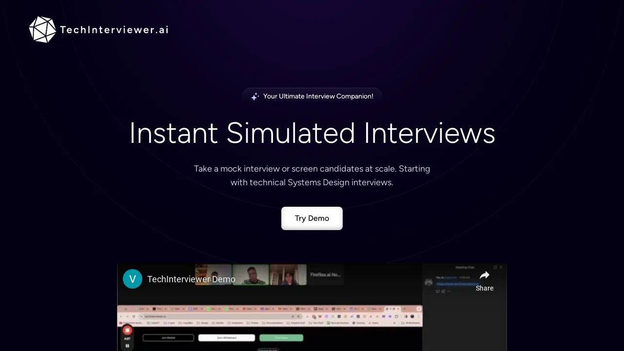 TechInterviewer screenshot