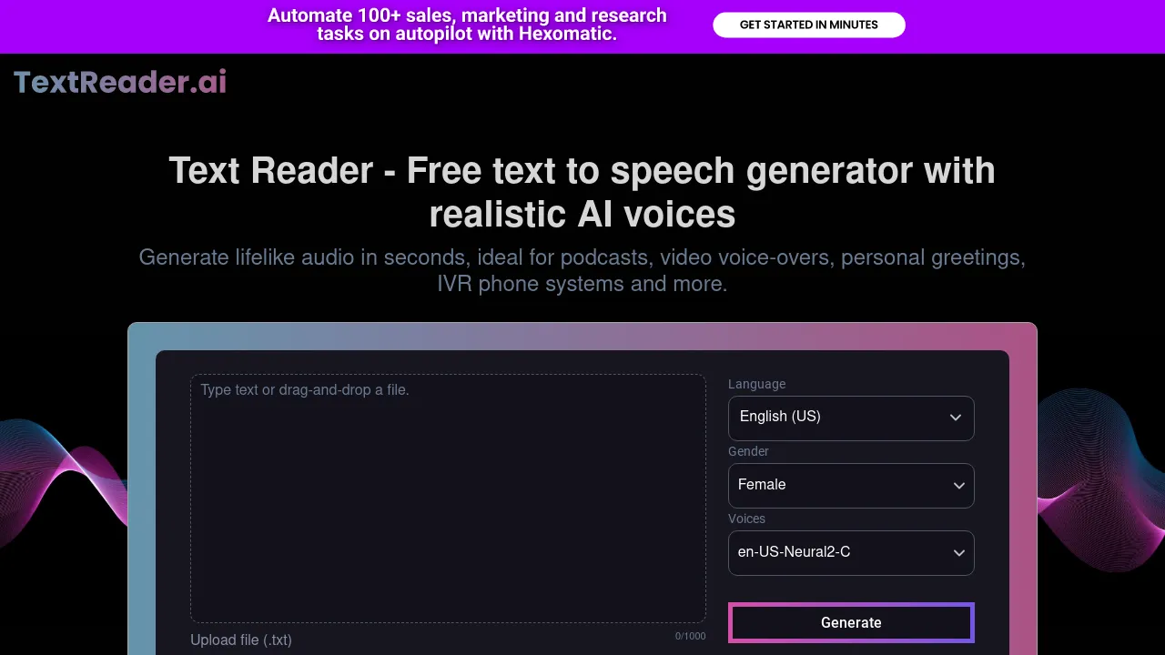 Text Reader AI screenshot