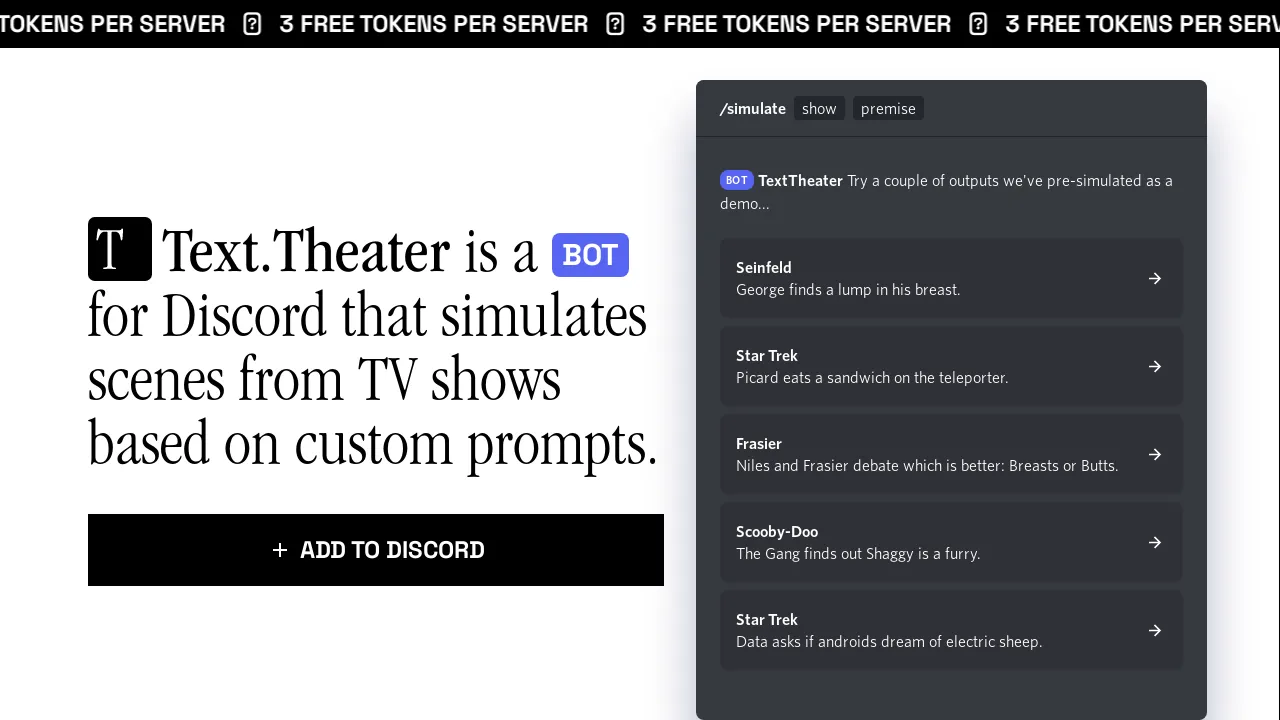 Text Theater screenshot