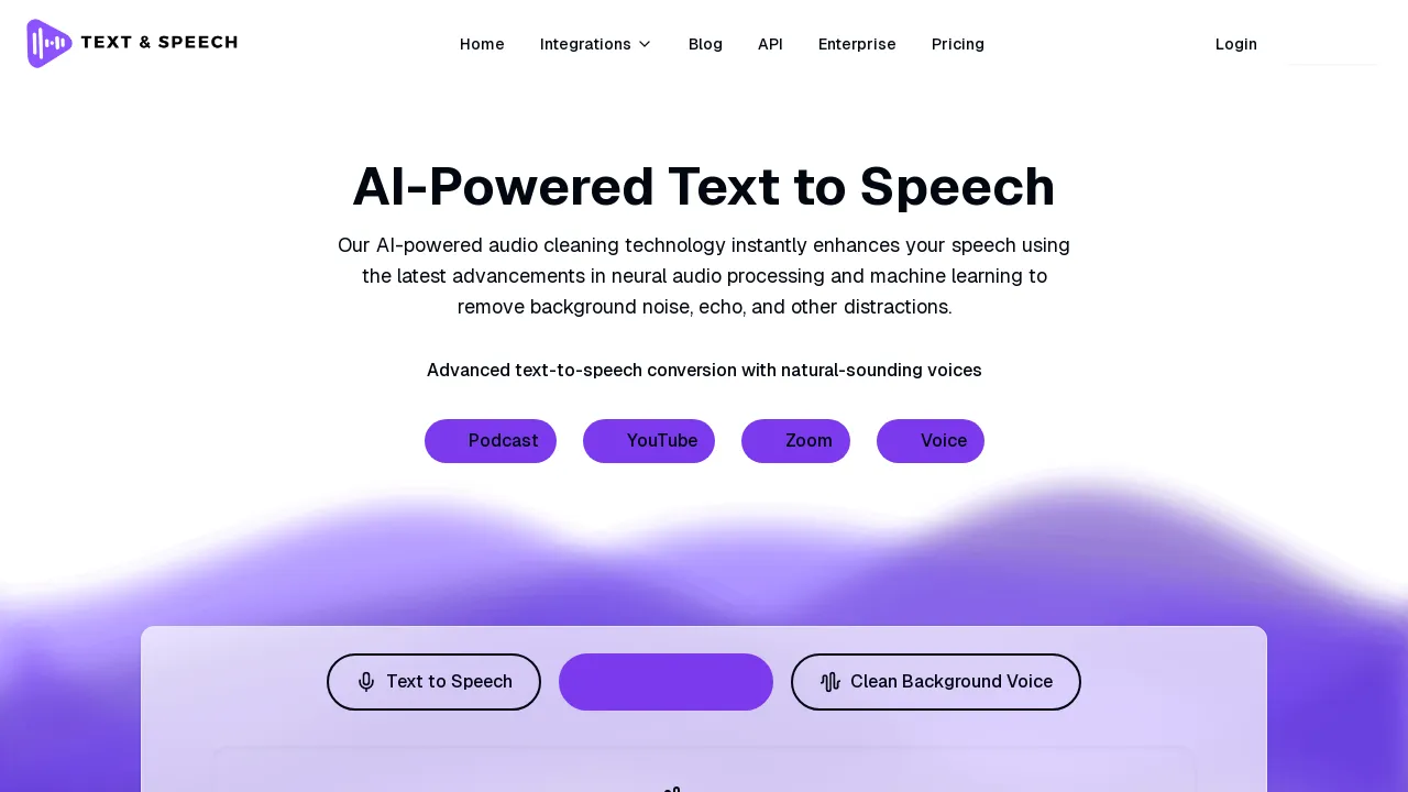 Text and Speech screenshot