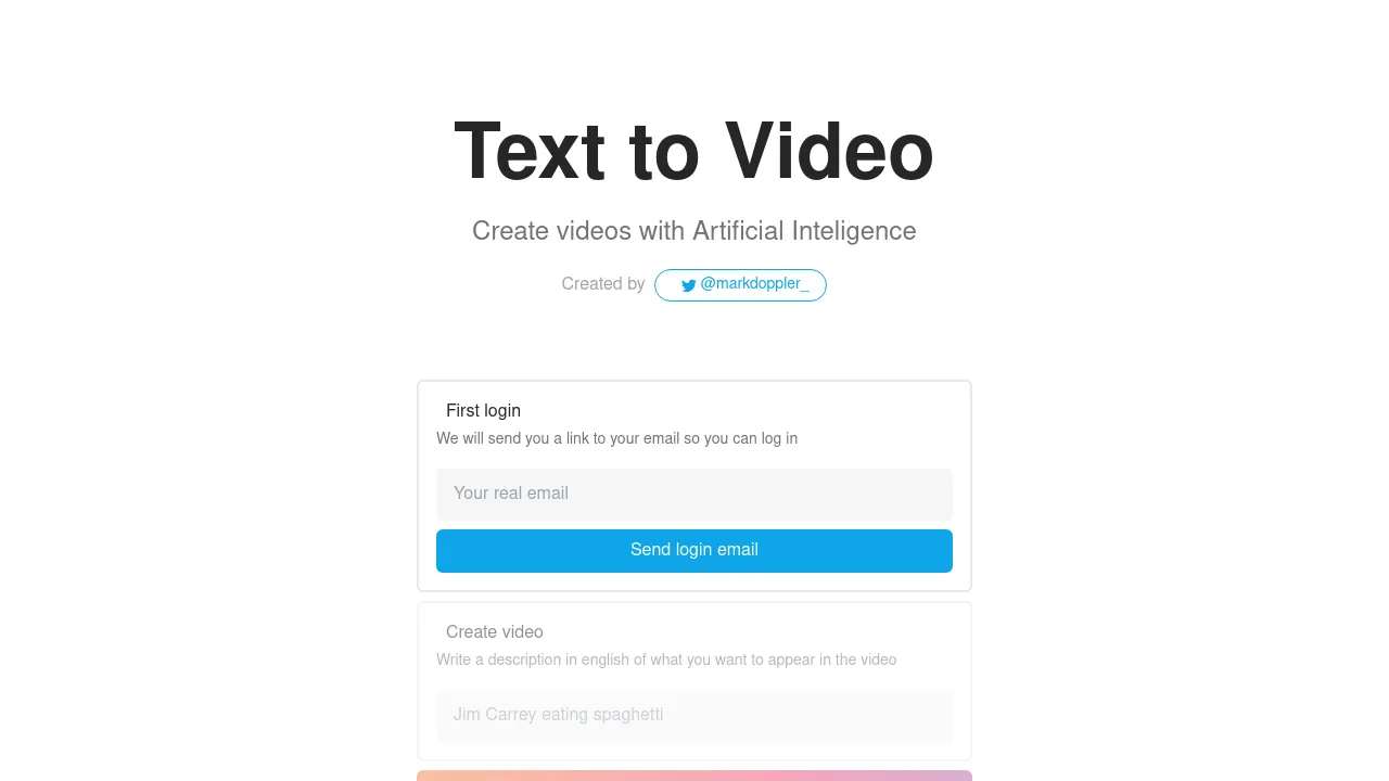 Text to Video AI screenshot