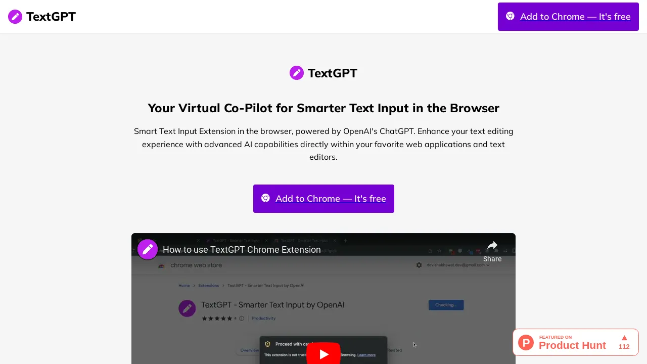 TextGPT.app screenshot