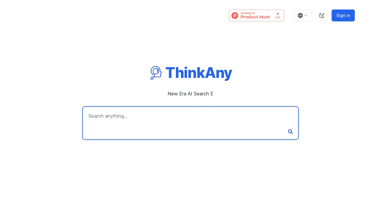 ThinkAny screenshot