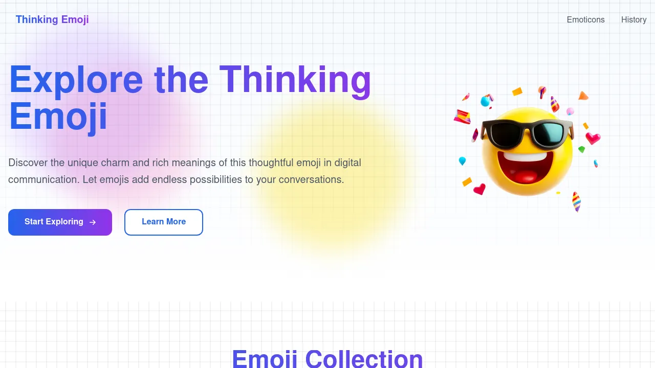 Thinking Emoji 🤔 | Complete Usage Guide & Popular Examples screenshot