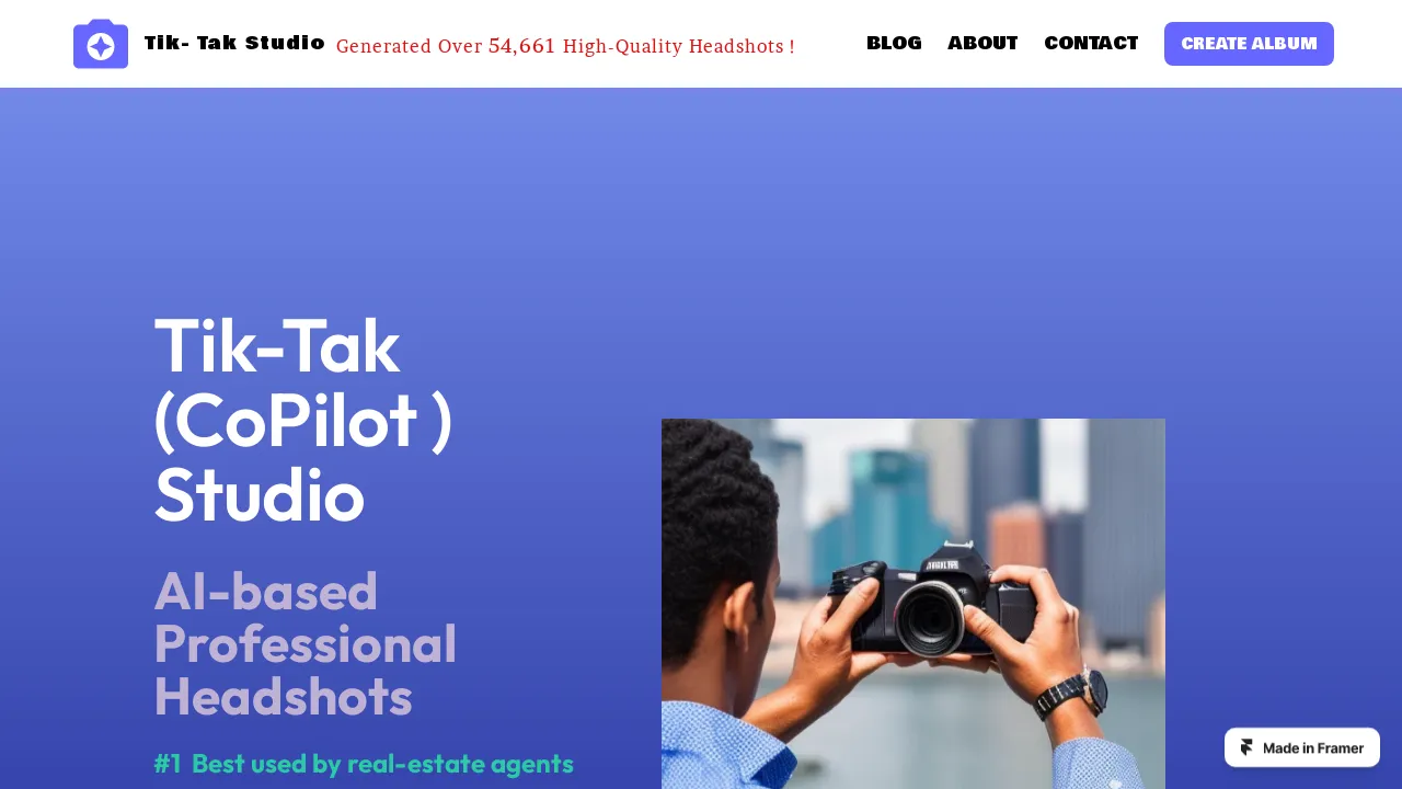 Tiktak (co-pilot) studio screenshot