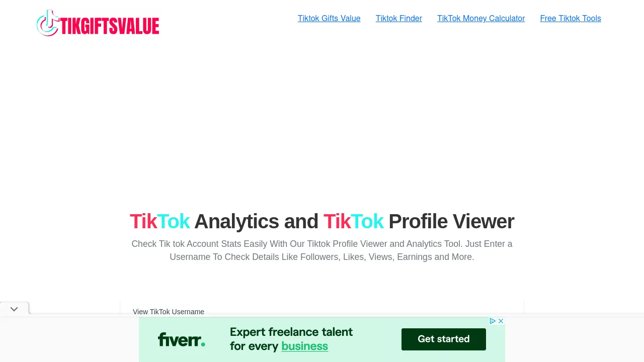 Tiktok Analytics and Profile Viewer