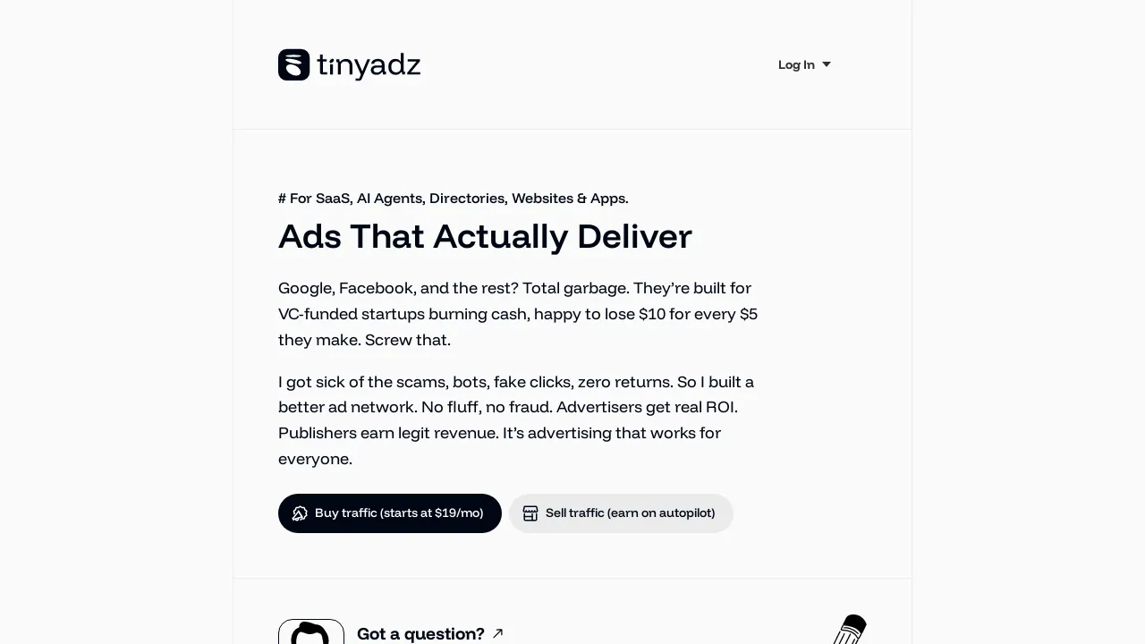 TinyAdz screenshot