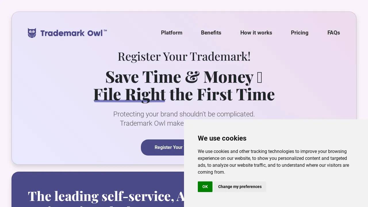 Trademark Owl screenshot