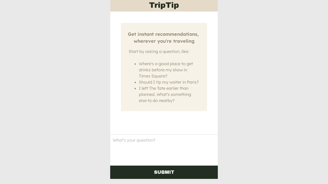 TripTip screenshot