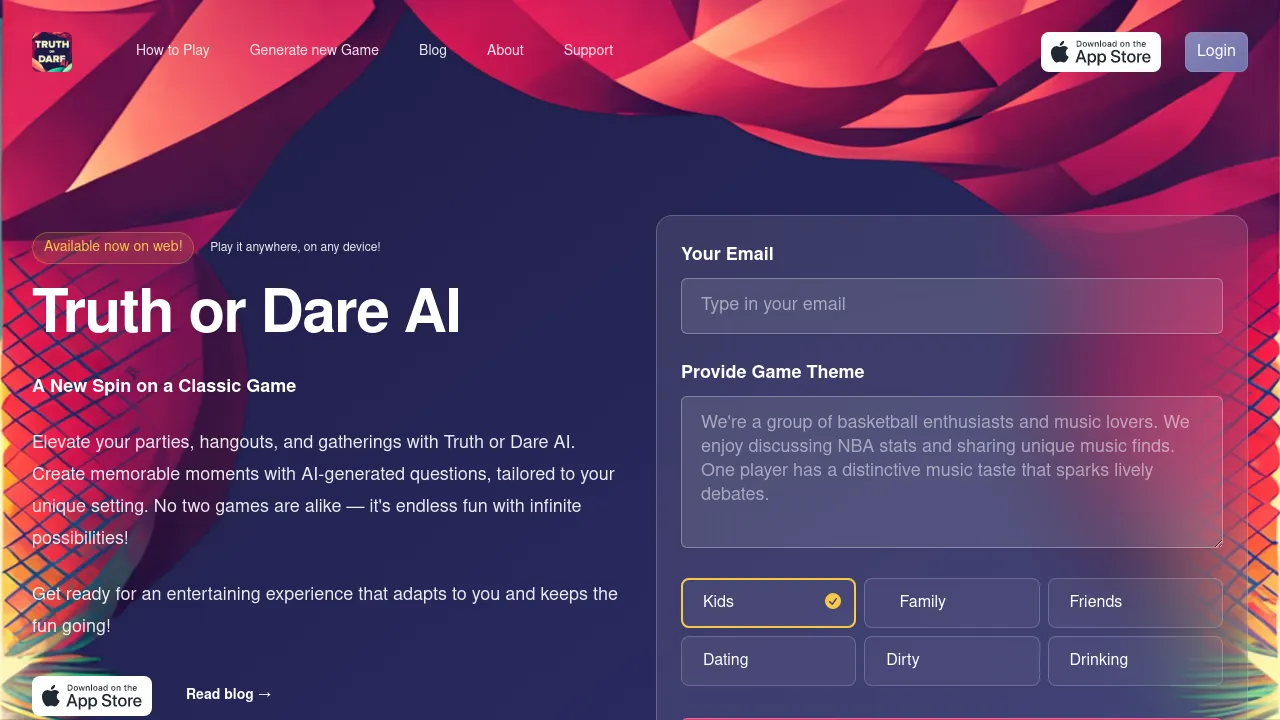 Truth or Dare AI