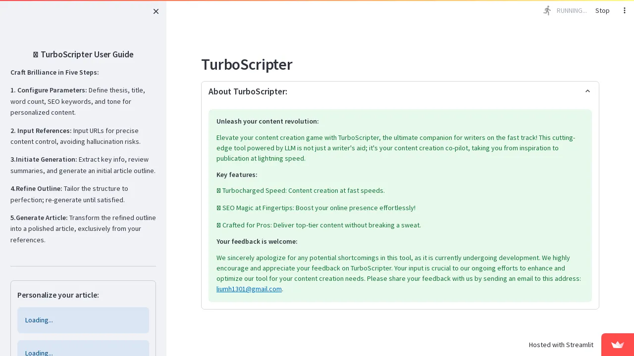 TurboScripter screenshot
