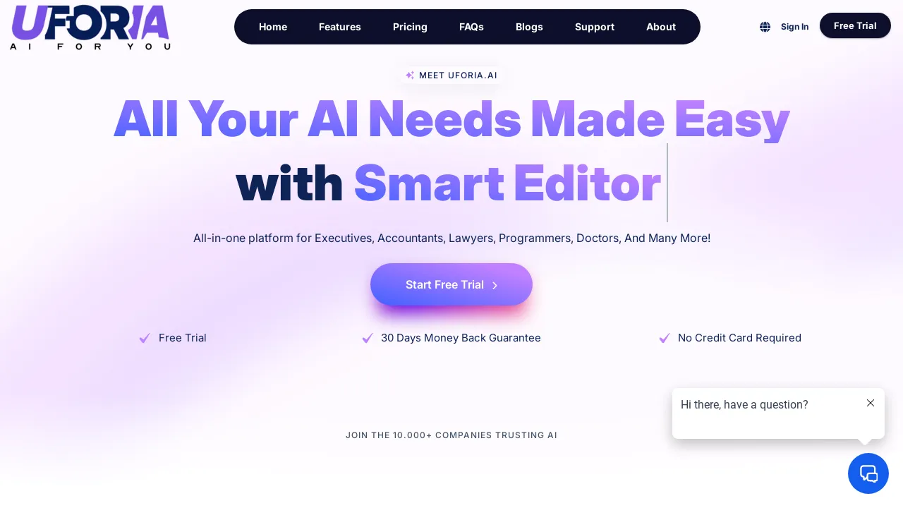 Uforia AI Free 7day Trial