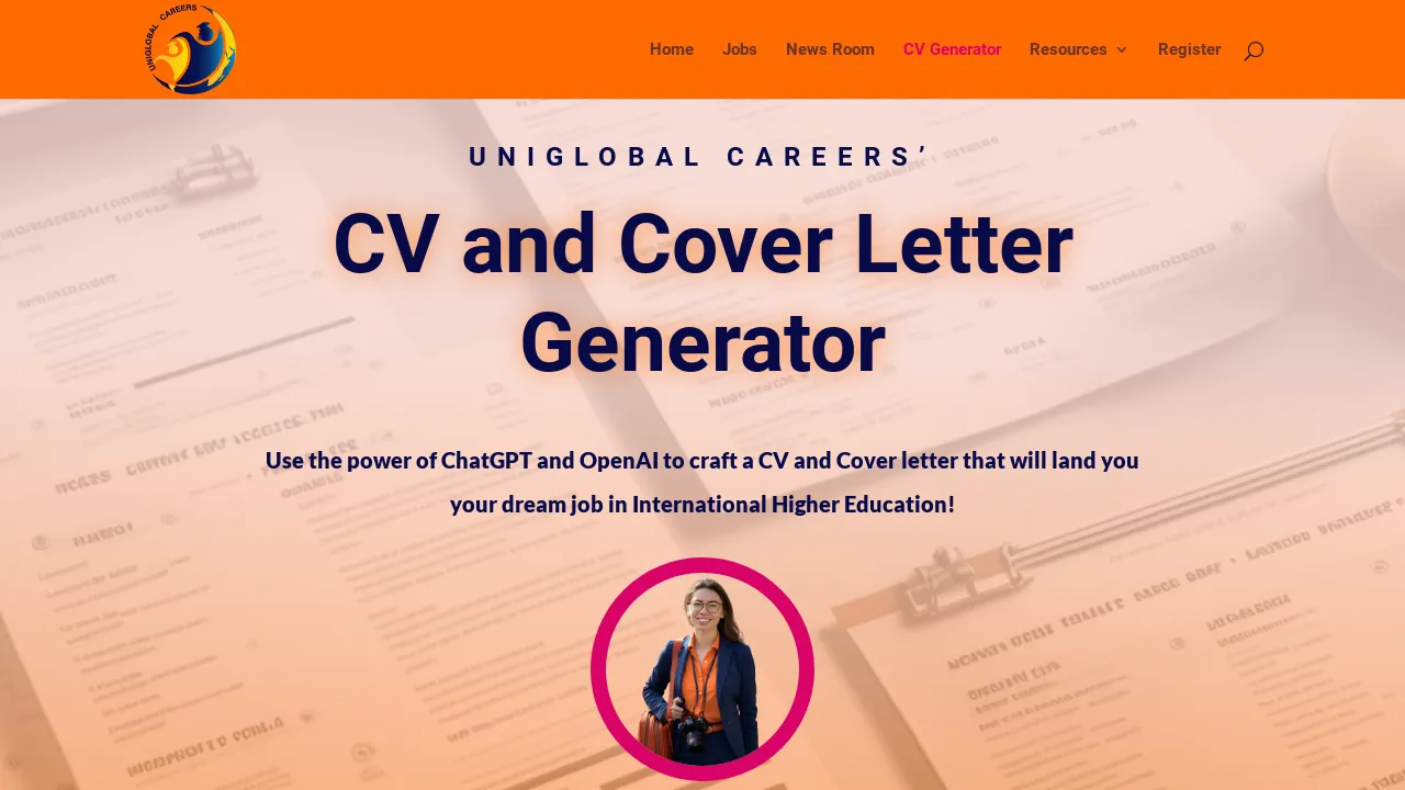 UniGlobal CV And Cover Letter Generator screenshot