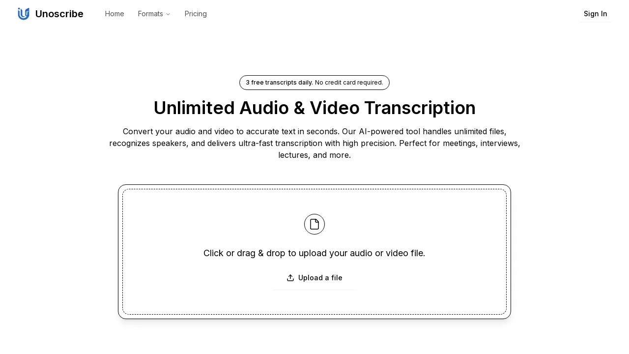 Unoscribe screenshot