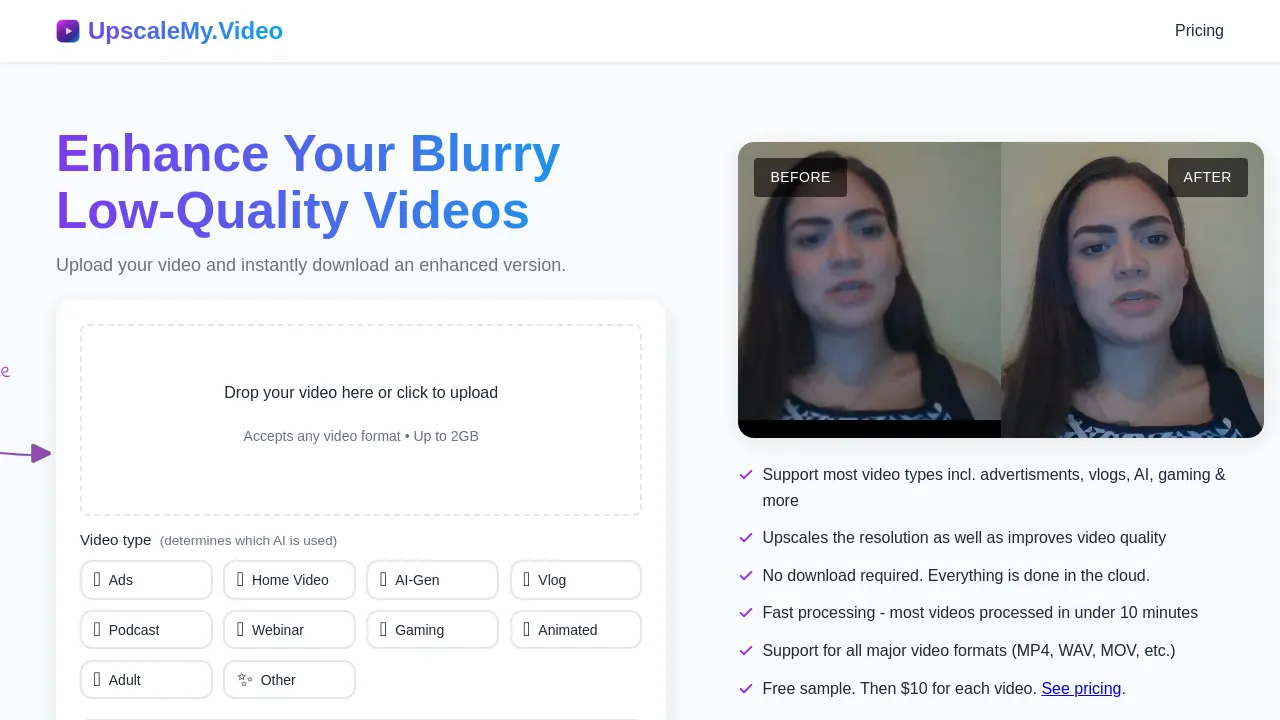 UpscaleMy.Video screenshot
