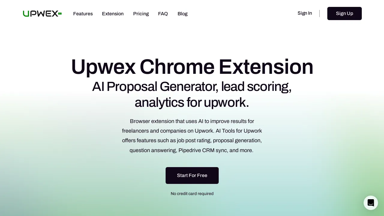 Upwex screenshot