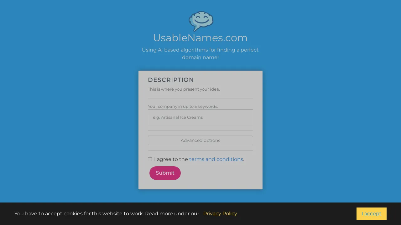 UsableNames screenshot