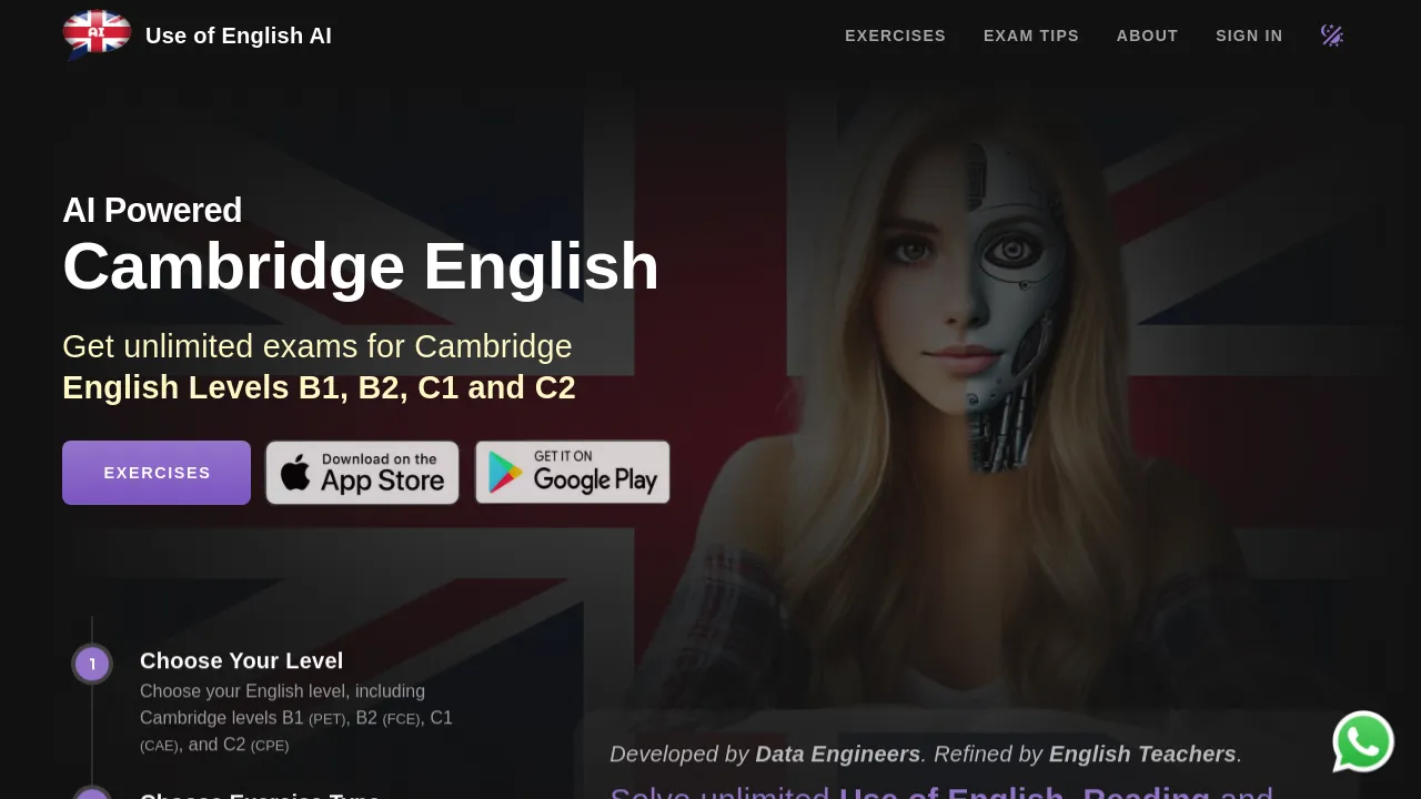 Use of English AI screenshot