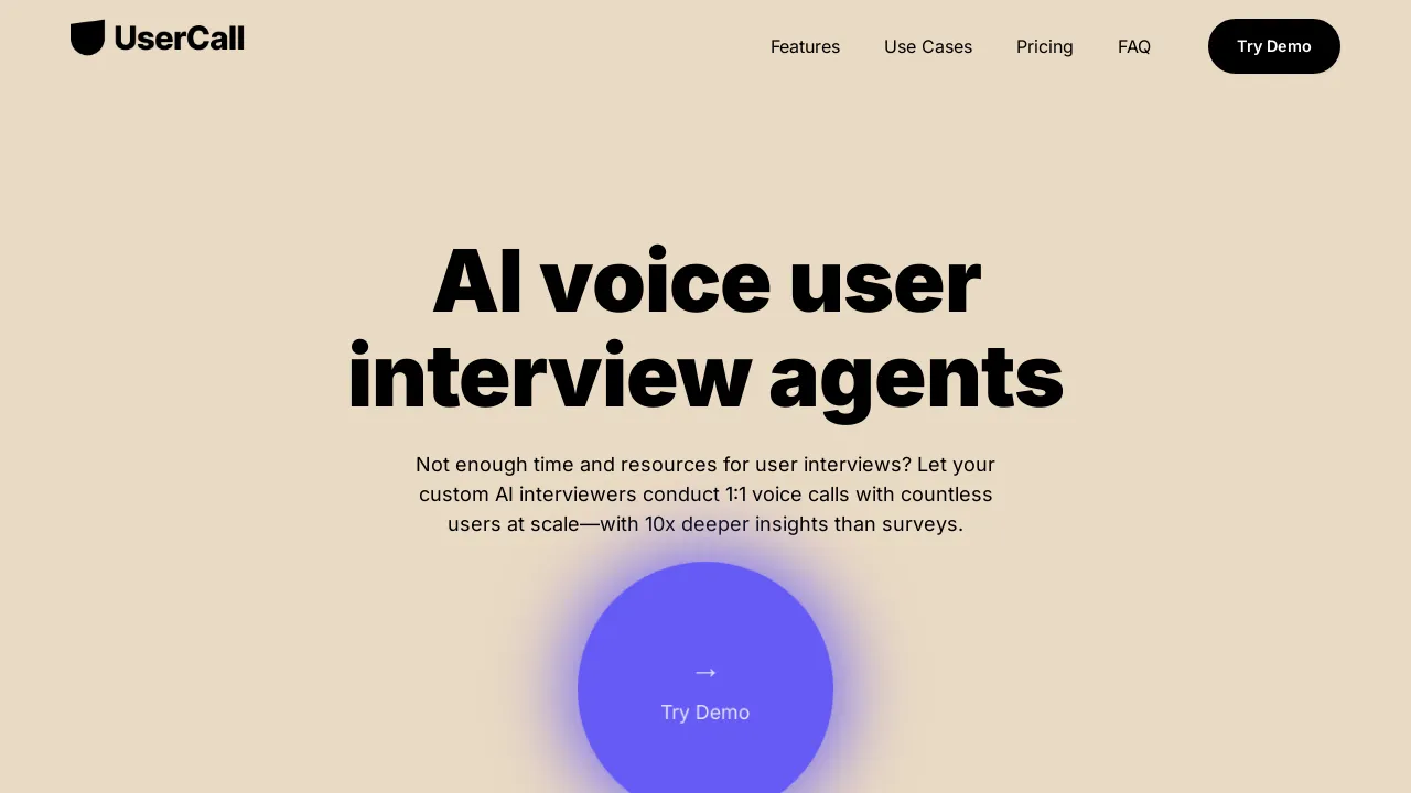 Usercall screenshot