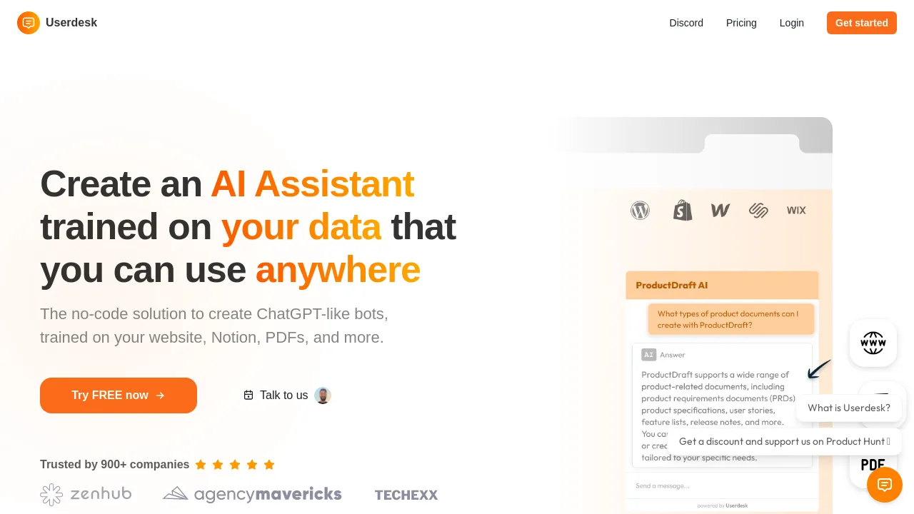 Userdesk AI screenshot