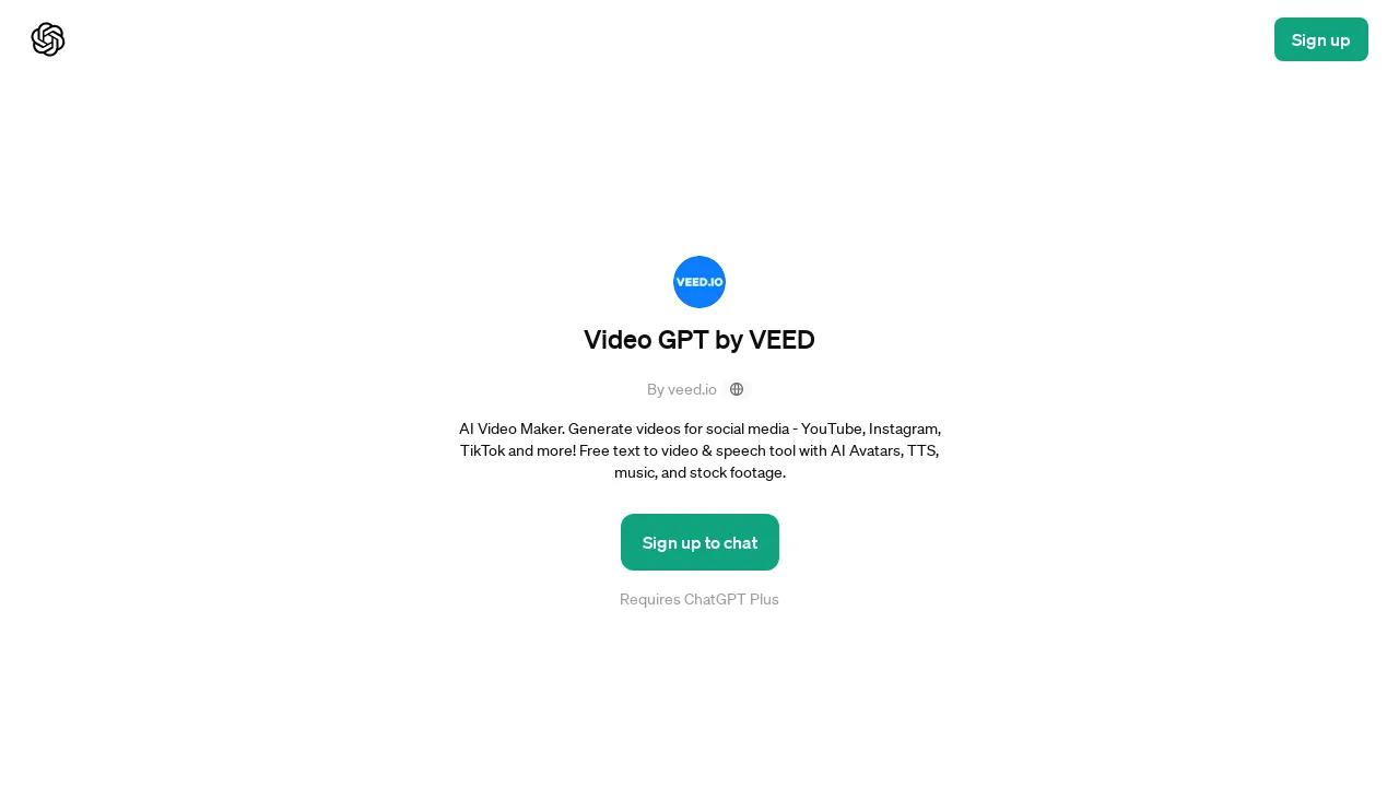 VEED GPT 2.0 - Text to Video screenshot