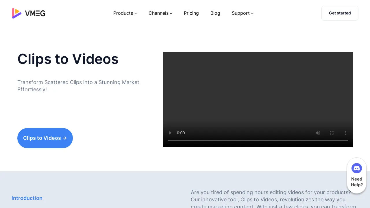 VMEG Clips to Videos screenshot