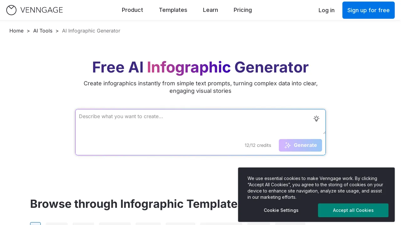 Venngage AI Infographic Generator