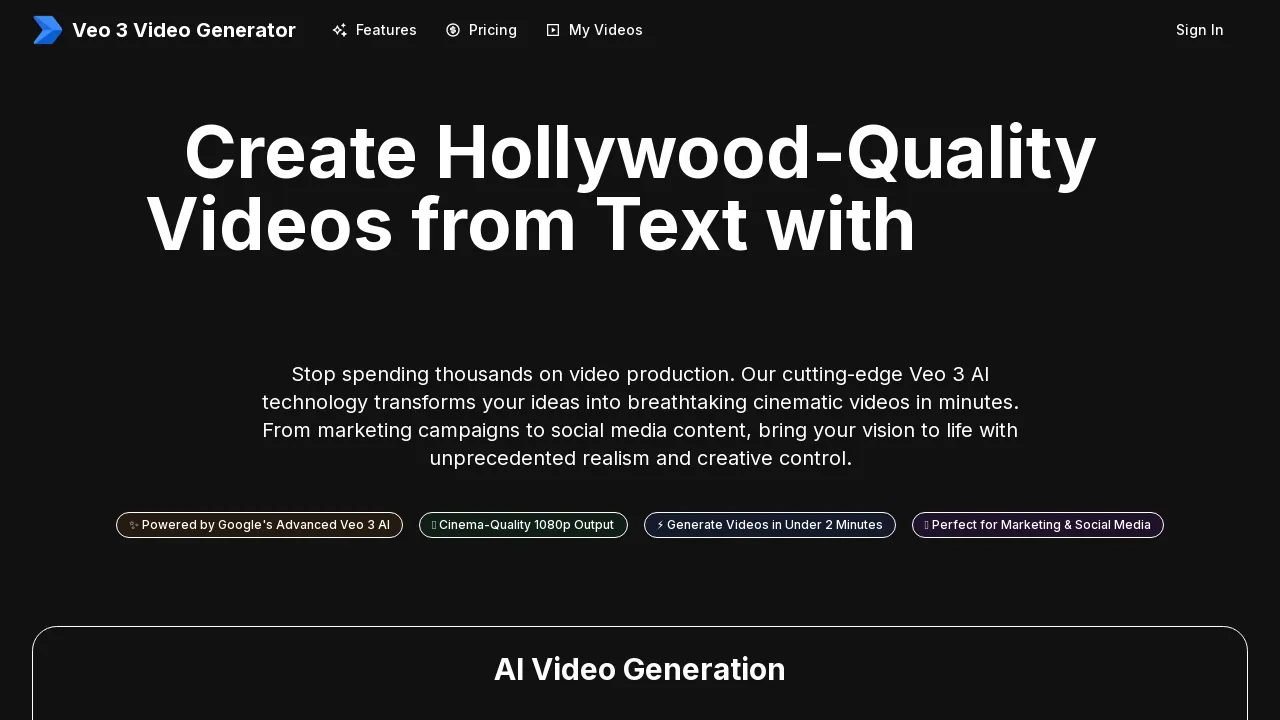 Veo 3 Video Generator