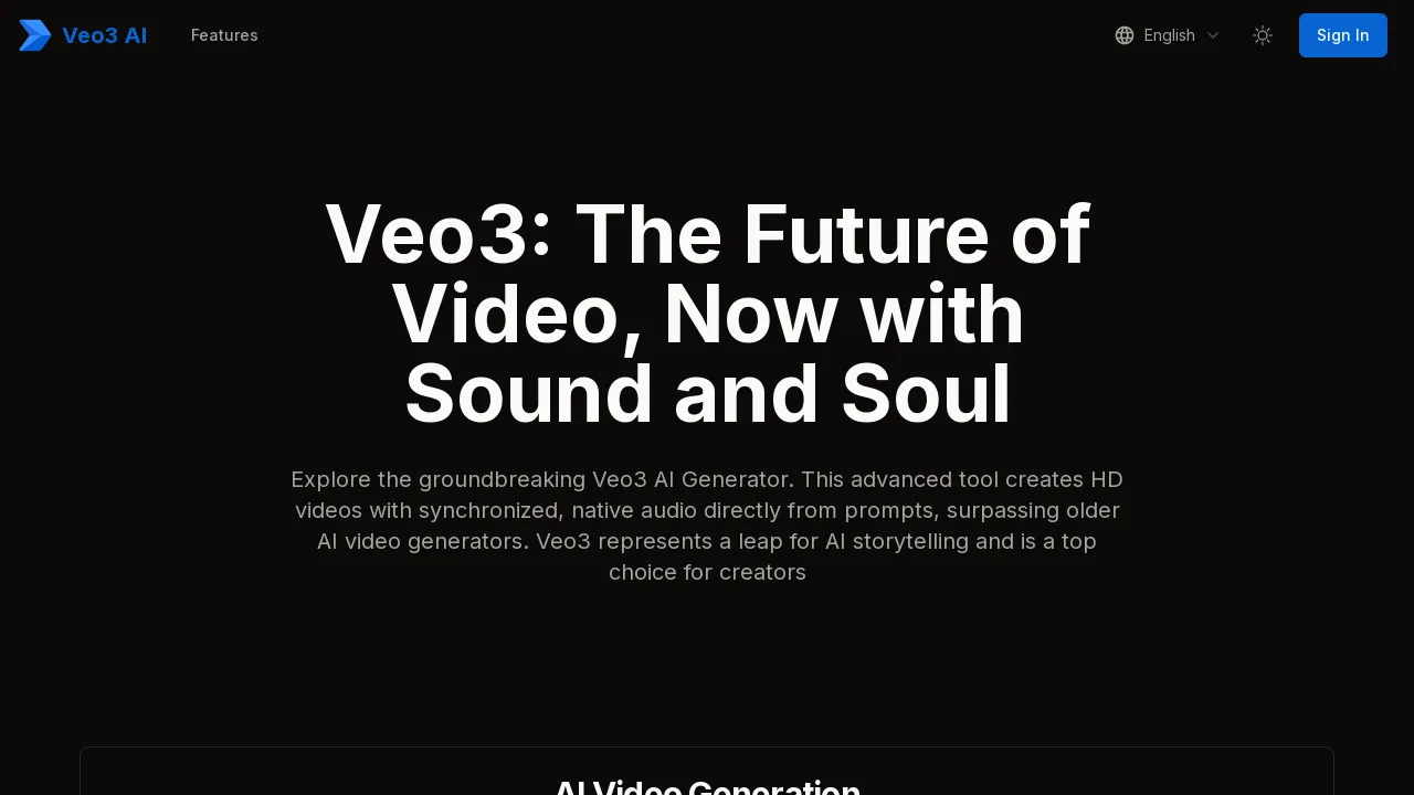 Veo3 AI screenshot