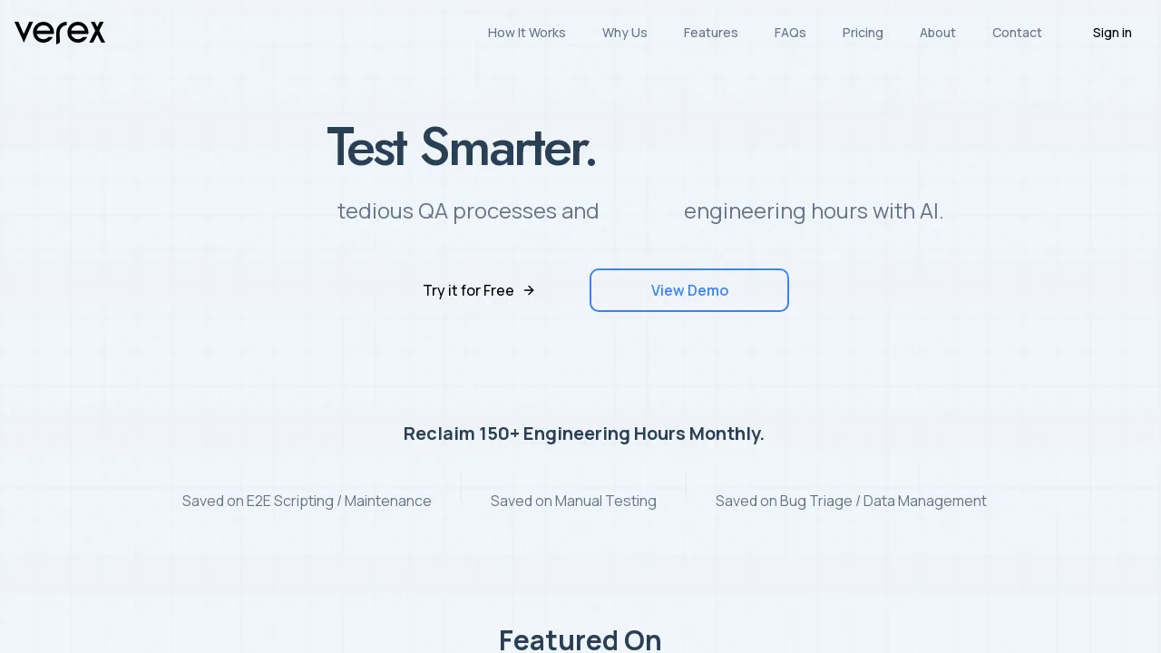 Verex screenshot