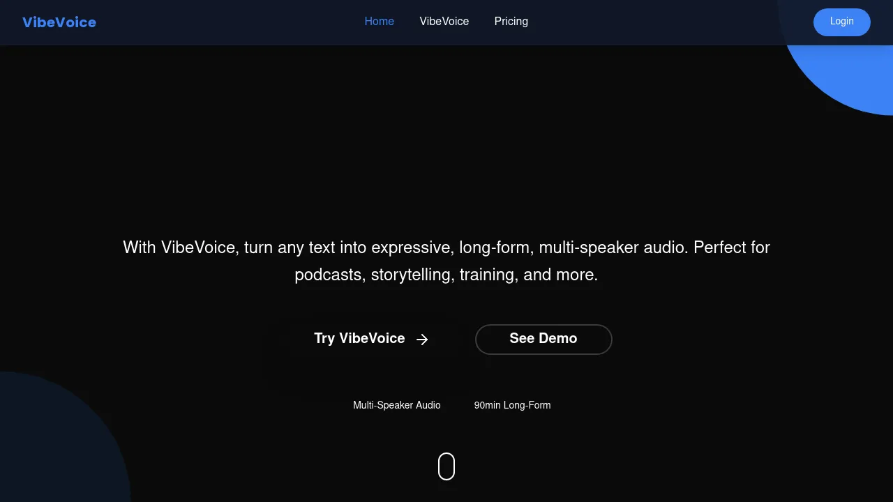 VibeVoice screenshot