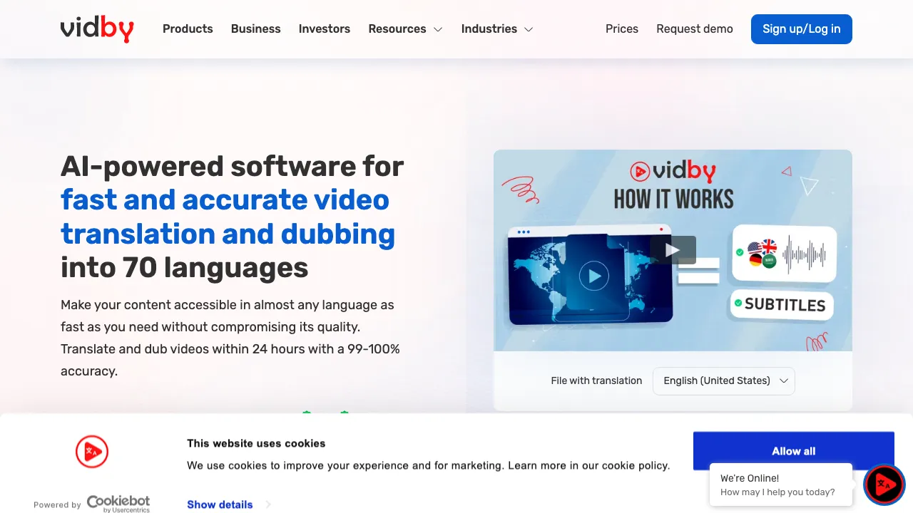 Vidby screenshot