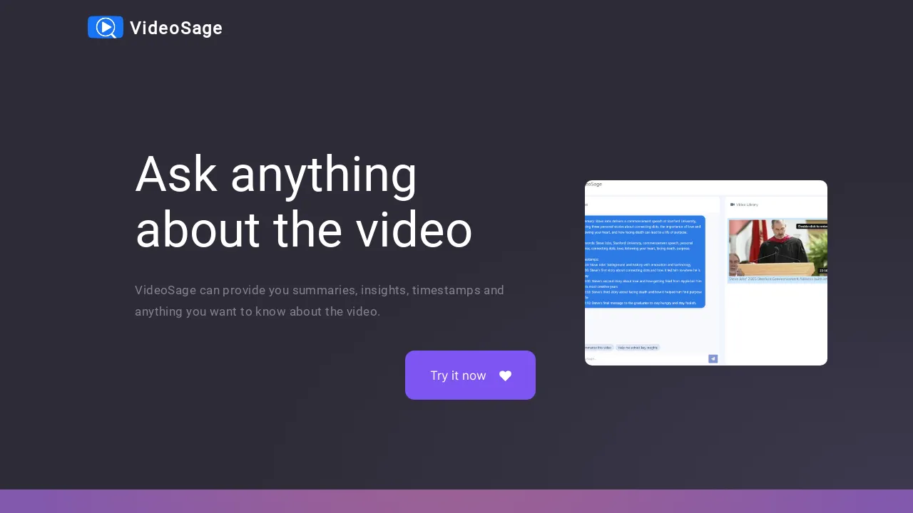 VideoSage screenshot