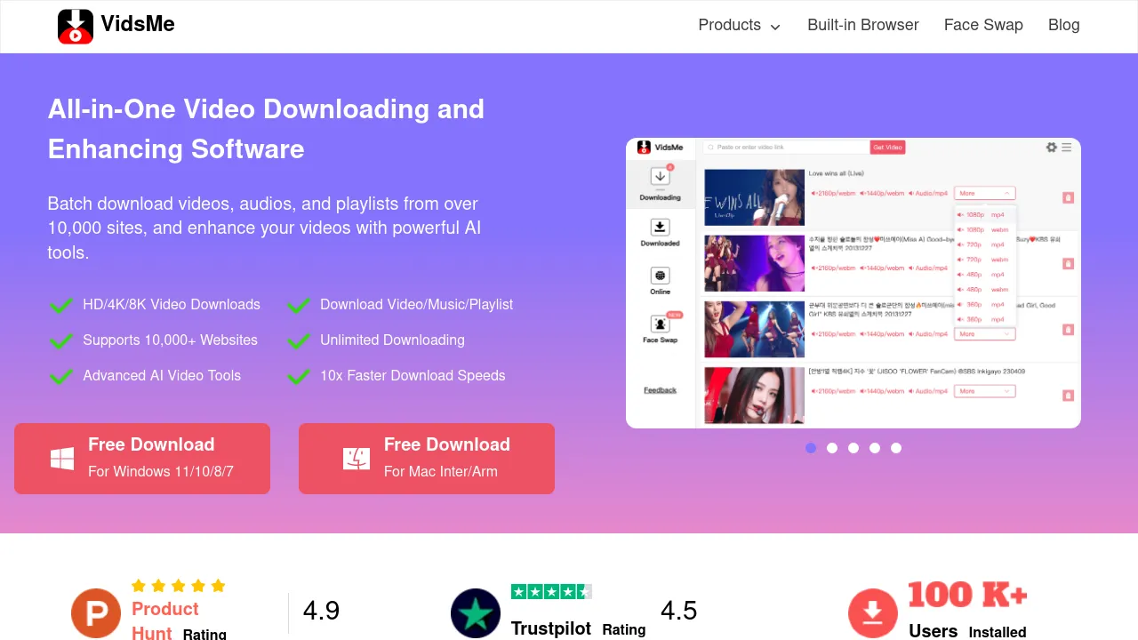 VidsMe screenshot