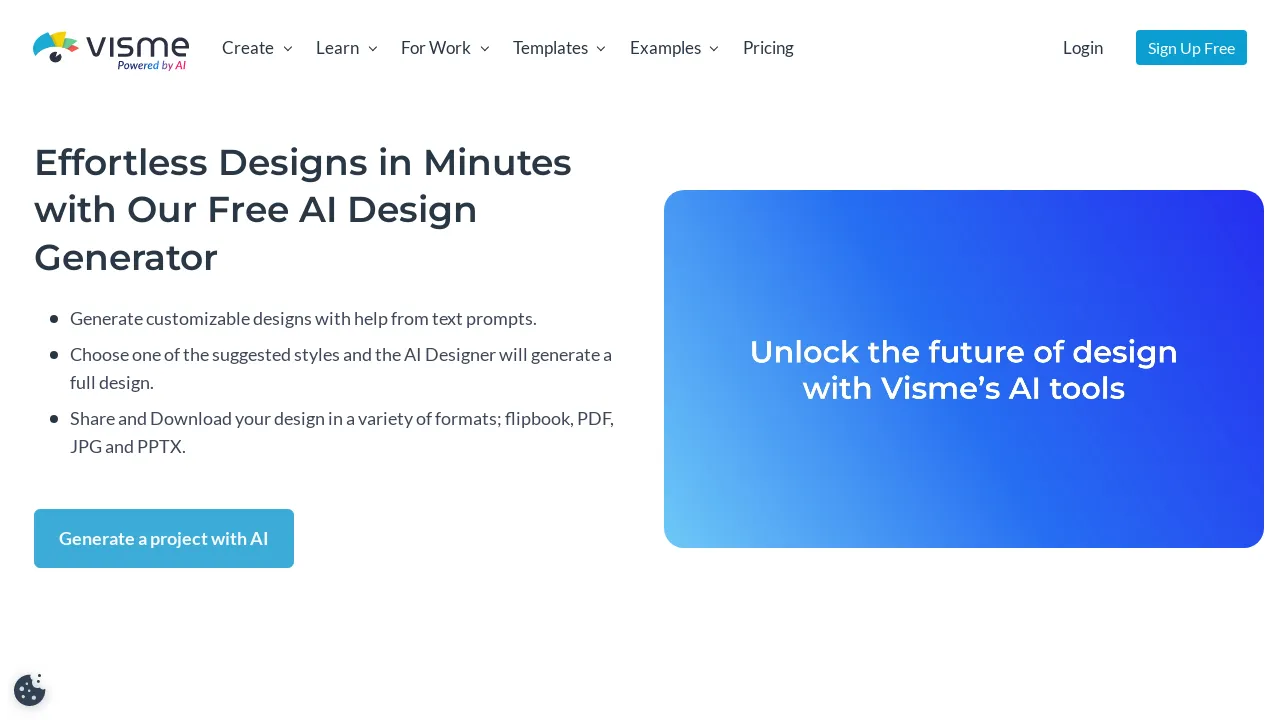 Visme AI Designer