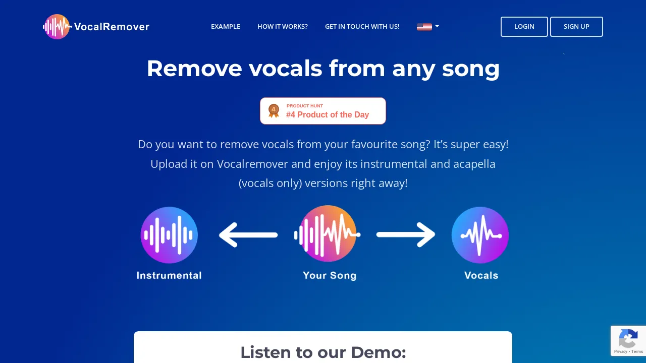 Vocalremover screenshot