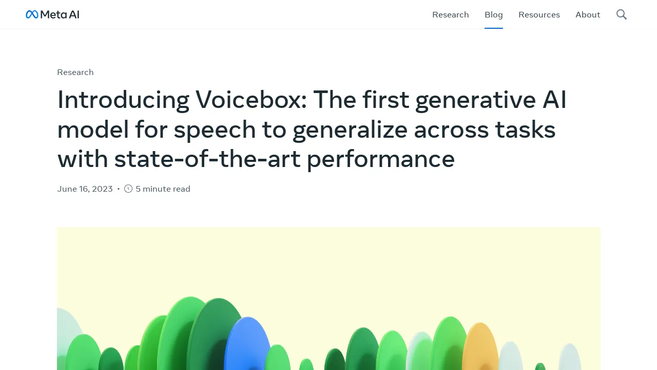 Voicebox by Meta screenshot