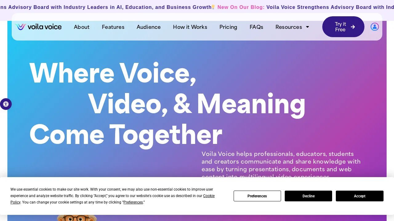 Voila Voice — Multilingual AI Teaching & Learning Platform