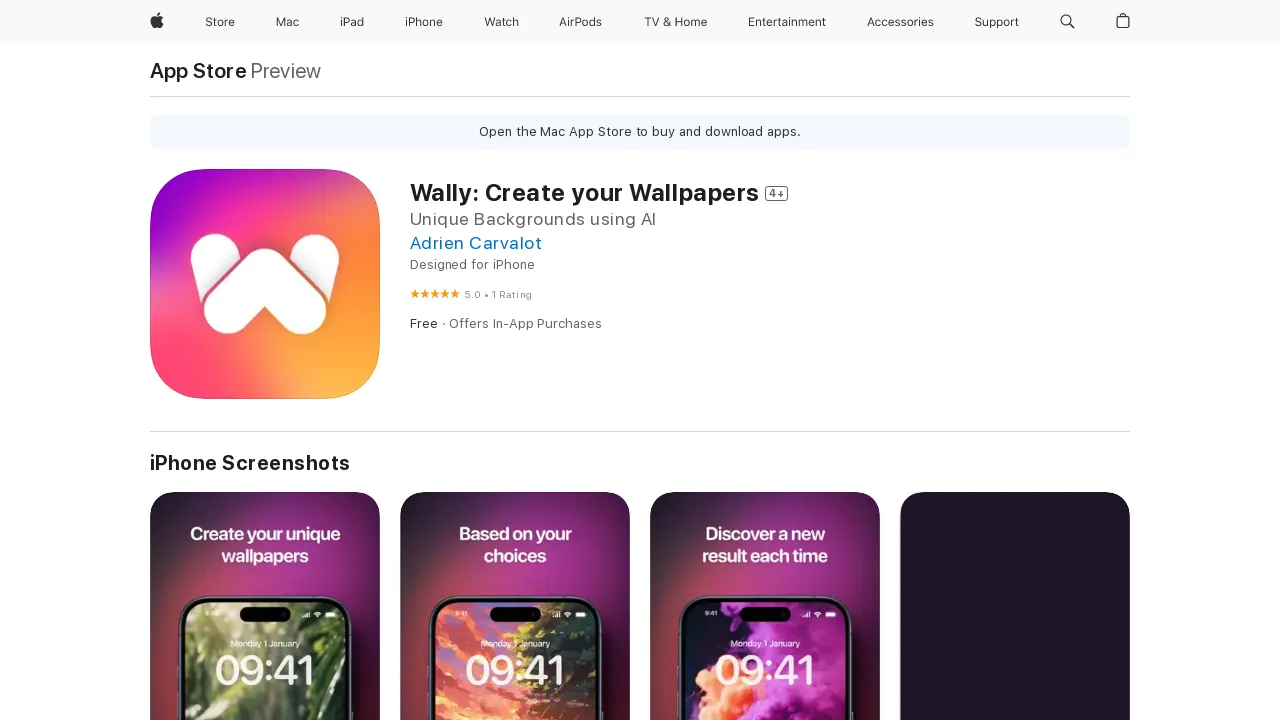 Wally screenshot