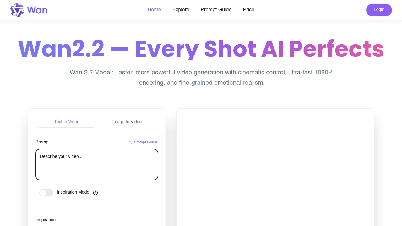 Wan2.2 AI Video Generator