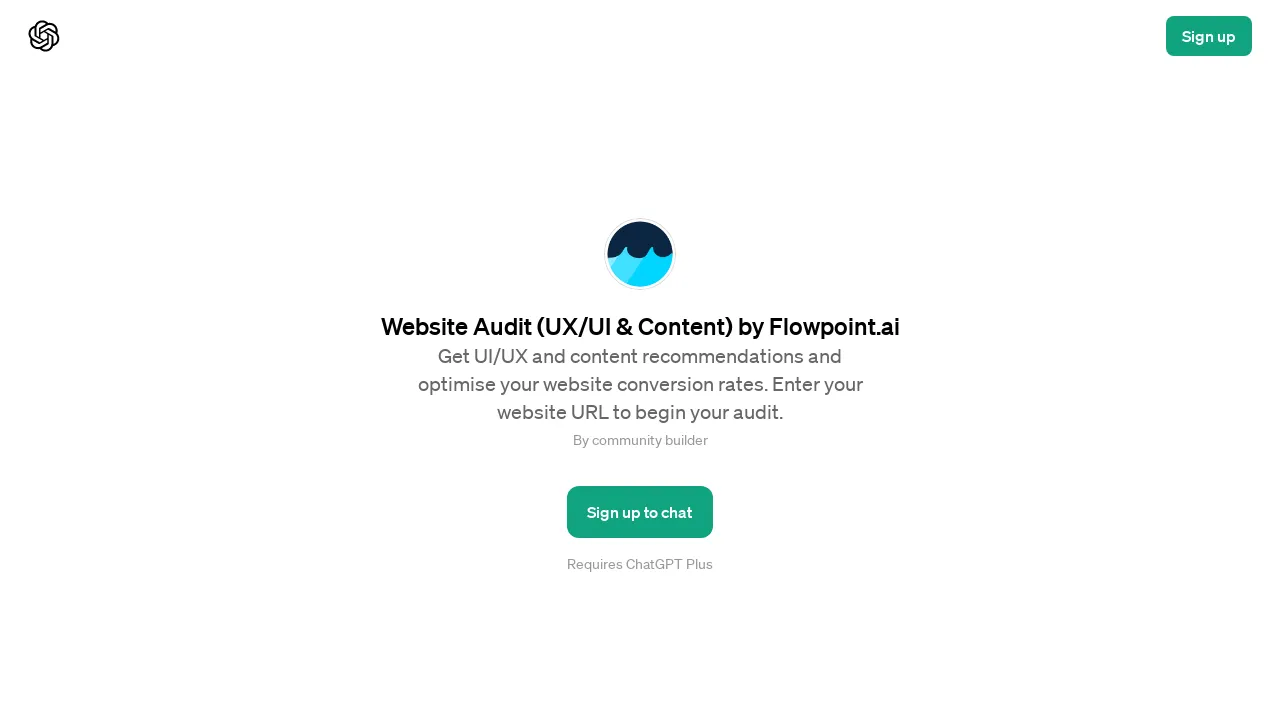 Website Audit by Flowpoint.ai screenshot