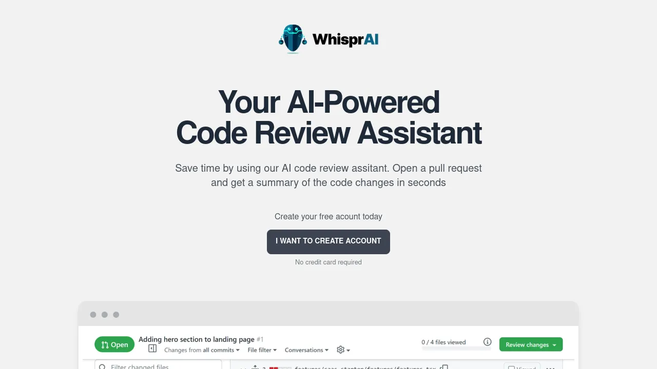 Whispr AI screenshot