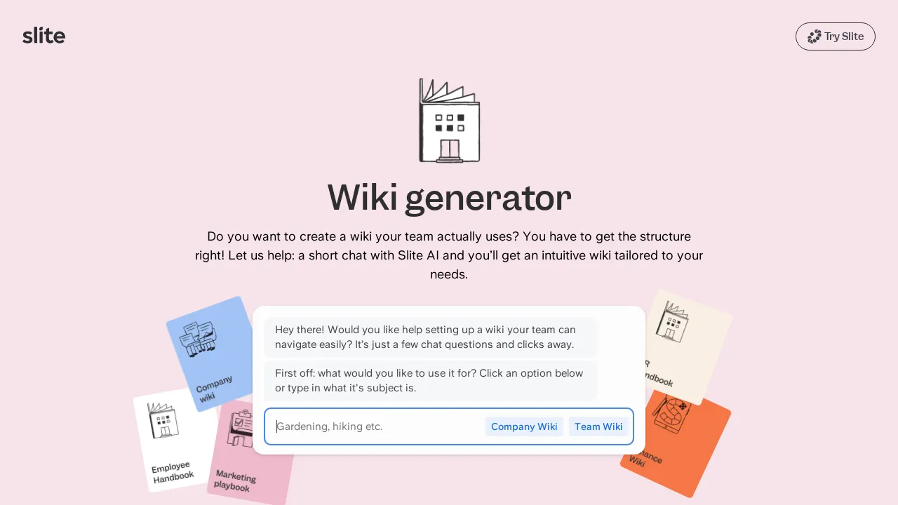 Wiki Generator screenshot