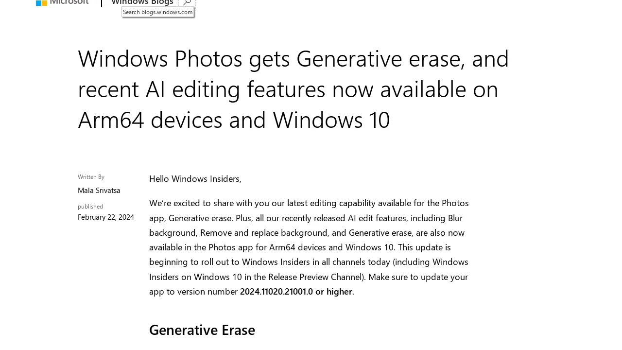 Windows Photos screenshot