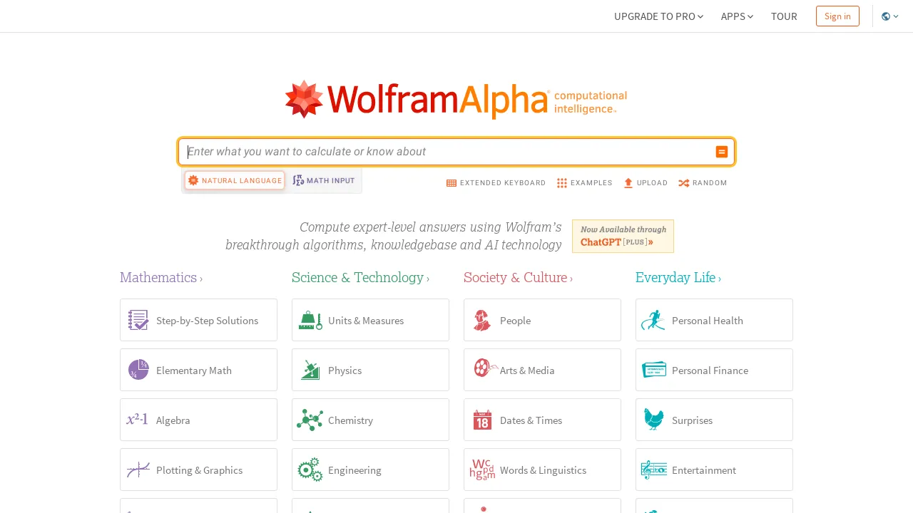 WolframAlpha